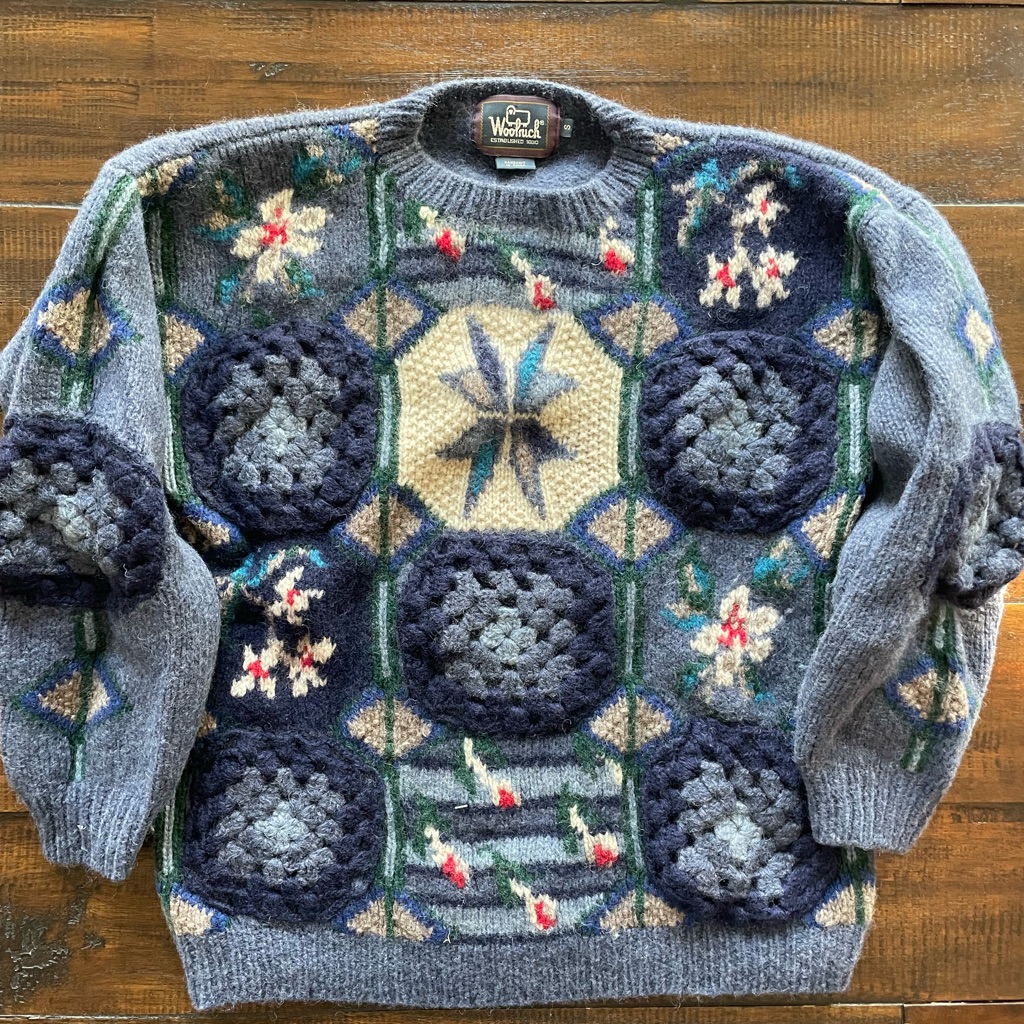 Woolrich Vintage Womens Multicolor Geometric Sweater- Size Small
